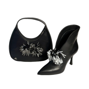 set nour nero opaco pelle